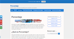 Desktop Screenshot of porcentaje.net