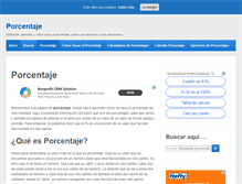 Tablet Screenshot of porcentaje.net